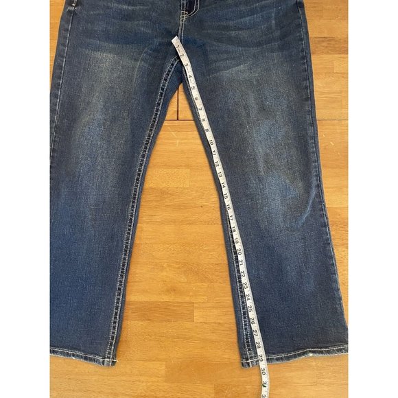 Jeans~Men's~Sz 36x30(29)~TK Axel Slim Boot Cut~Med Wash Denim~Preowned - Picture 4 of 9